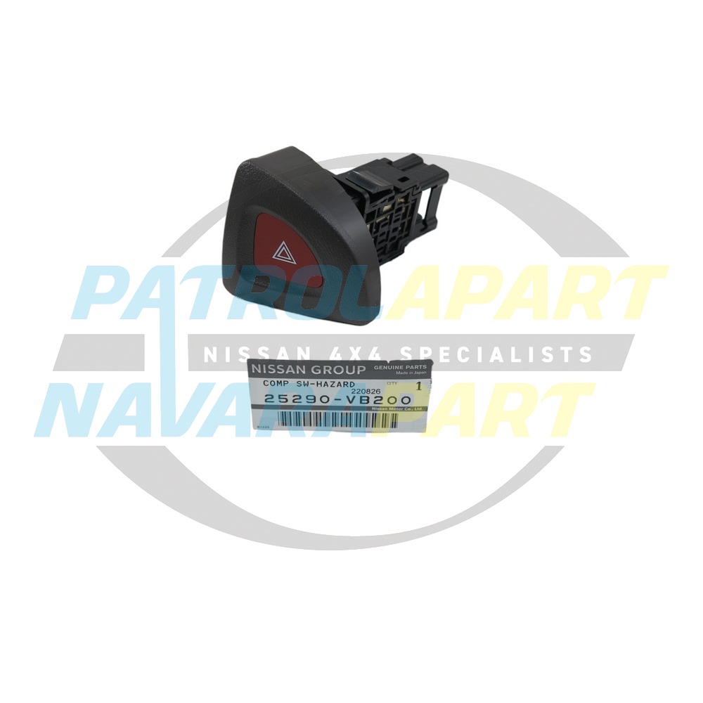 Genuine Nissan Hazard light Switch - Nissan Patrol Y61 GU