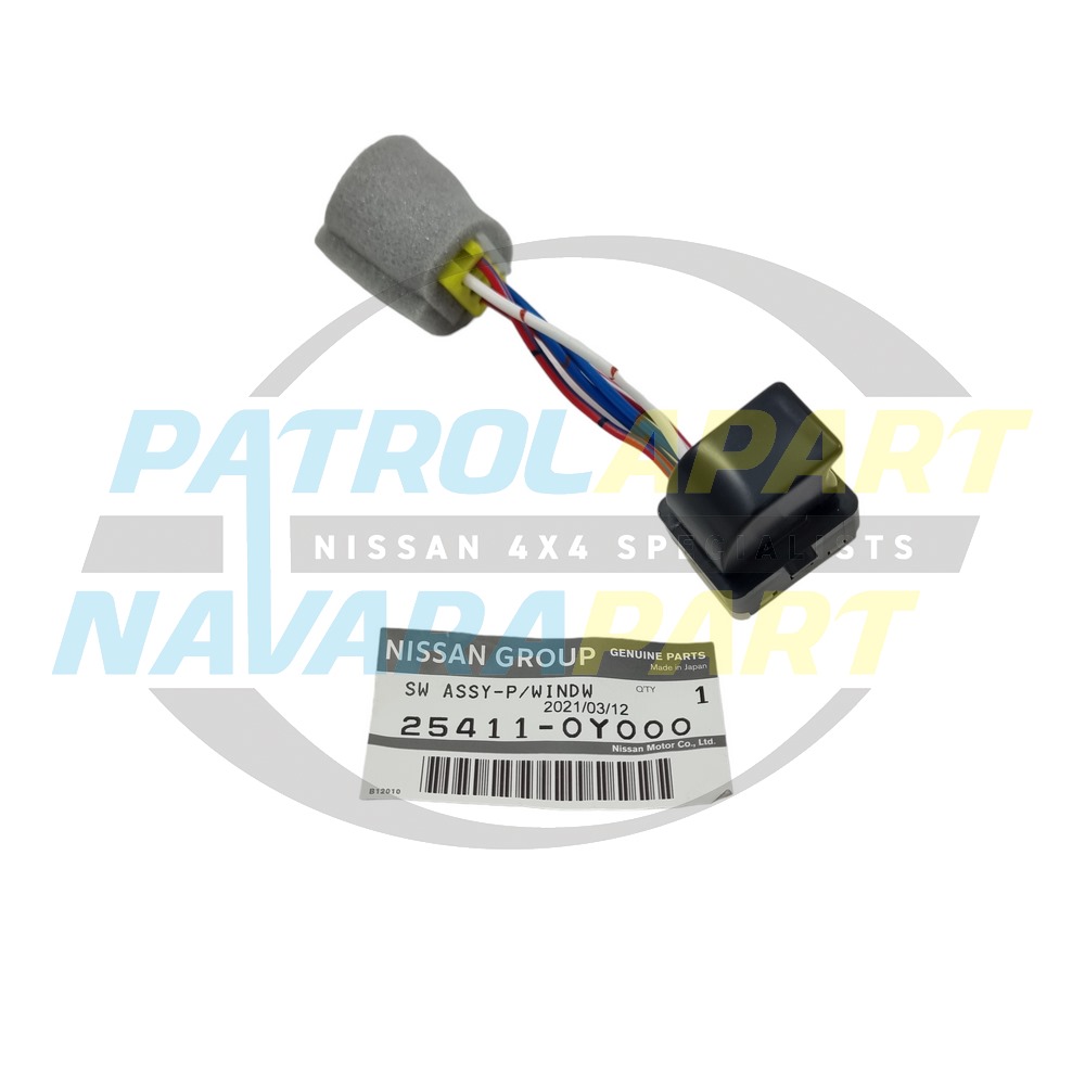 Genuine Nissan S2 Late Single Power Window Switch Front Rear - Nissan Patrol Y60 GQ