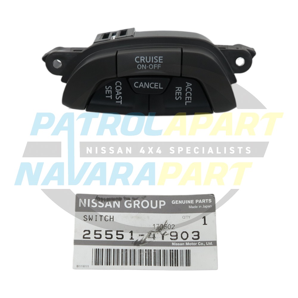 Genuine Nissan GU3 Series 3 RH Steering Wheel Cruise Control Switch Buttons - Nissan Patrol Y61 GU