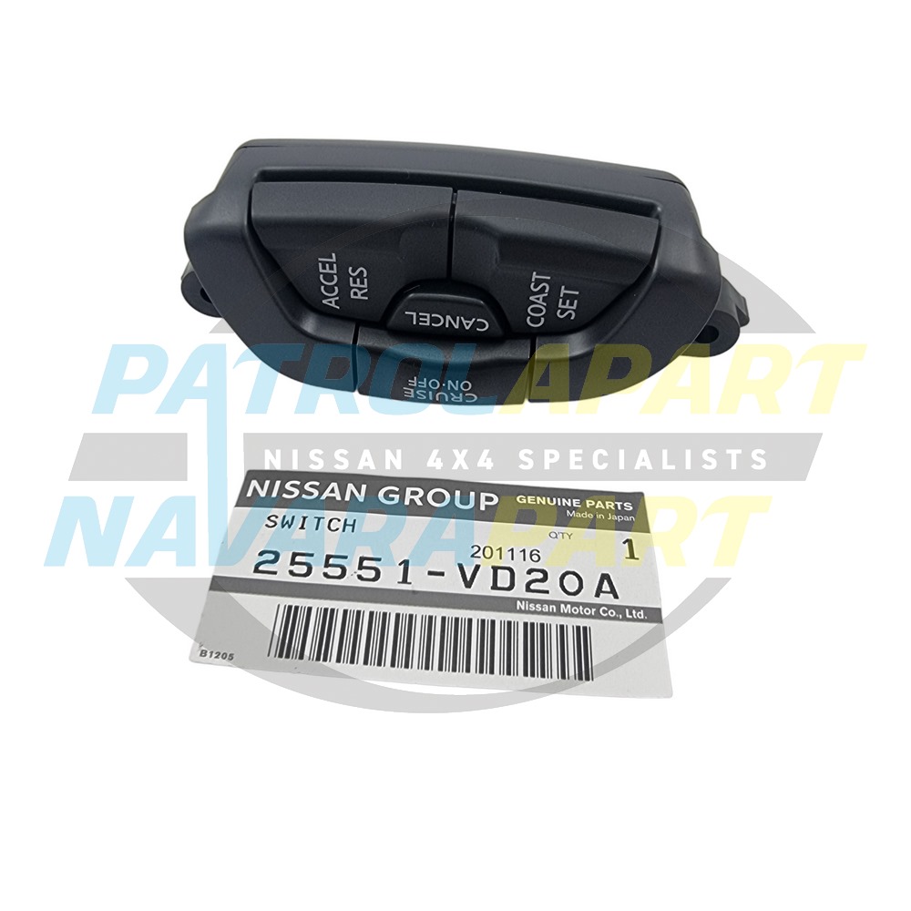 Genuine Nissan RH Steering Wheel Cruise Control Switch Buttons - Nissan Patrol Y61 GU S4