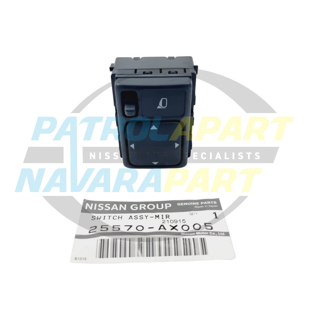 Genuine Nissan Electric Mirror Switch - Nissan Patrol Y61 GU S4-9 & Navara D40