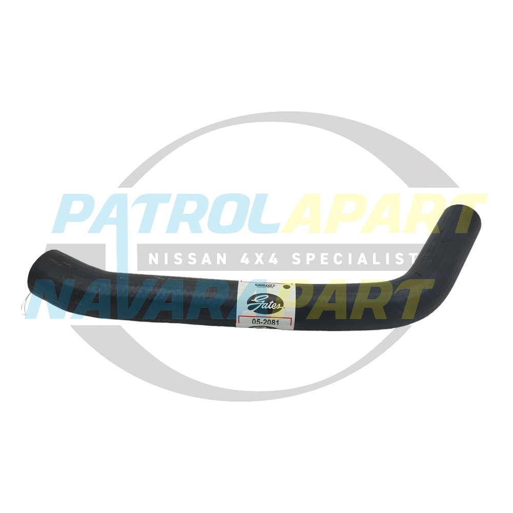 Gates Radiator Hose Upper RB30 - Nissan Patrol Y60 GQ