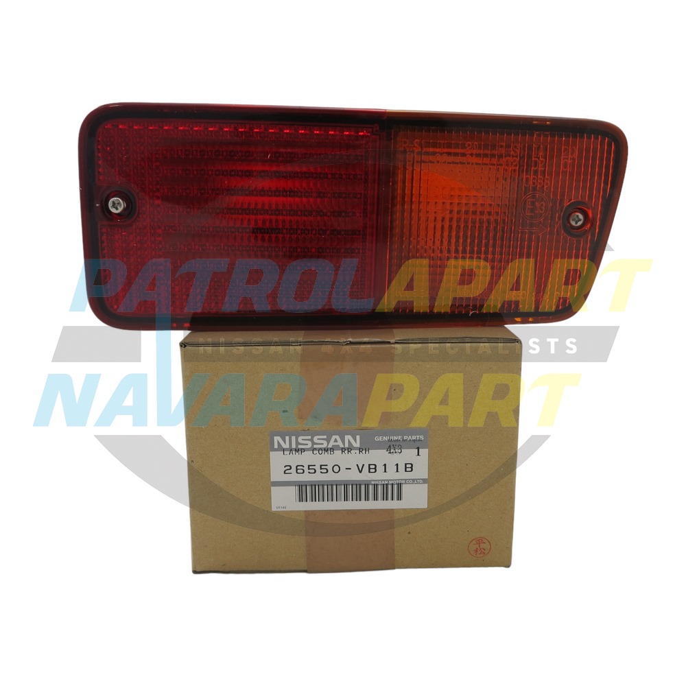 Genuine Nissan Rear Bumper Bar Light Right Hand - Nissan Patrol Y60 GQ & Y61 GU