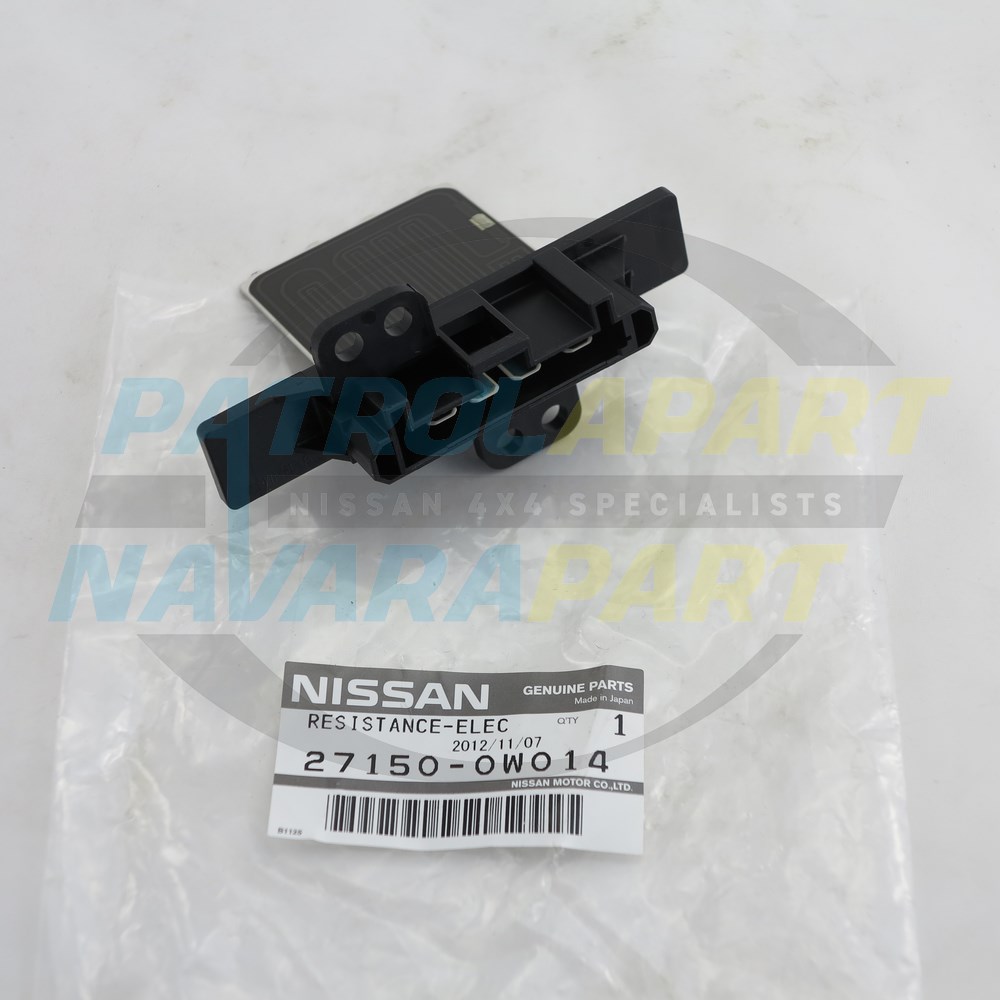 Genuine Nissan Heater Fan Speed Resistor - Nissan Patrol Y61 GU