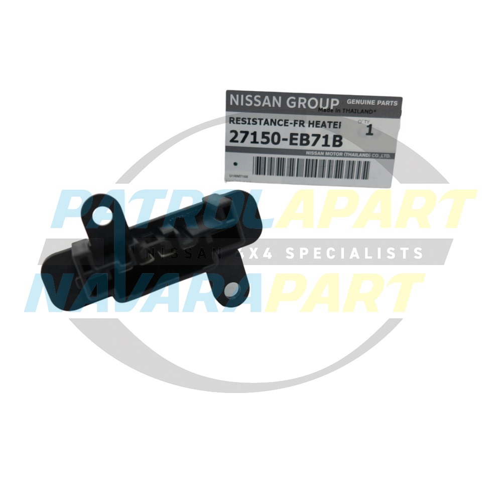 Genuine Nissan Heater Fan Resistor - Nissan Navara D40