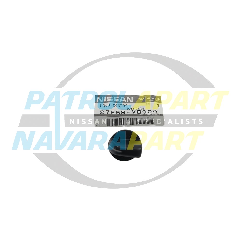 Genuine Nissan Interior Heater Control Knob - Nissan Patrol Y61 GU