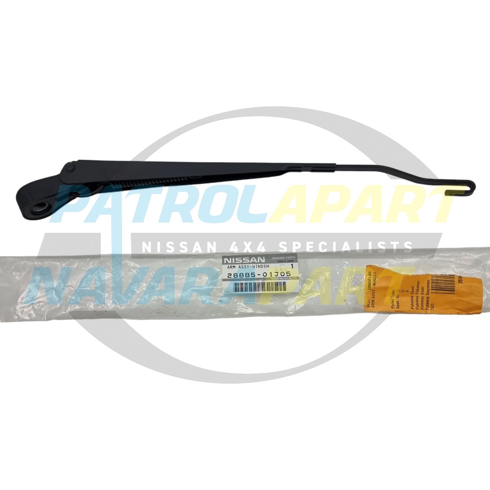 Genuine Nissan Windshield Passenger Wiper Arm - Nissan Patrol Y60 GQ