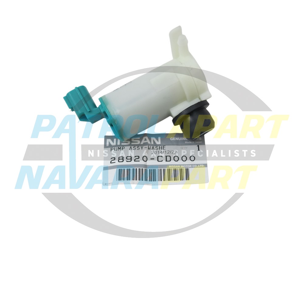 Genuine Nissan Rear Window Washer Pump Motor - Nissan Patrol Y61 GU S4