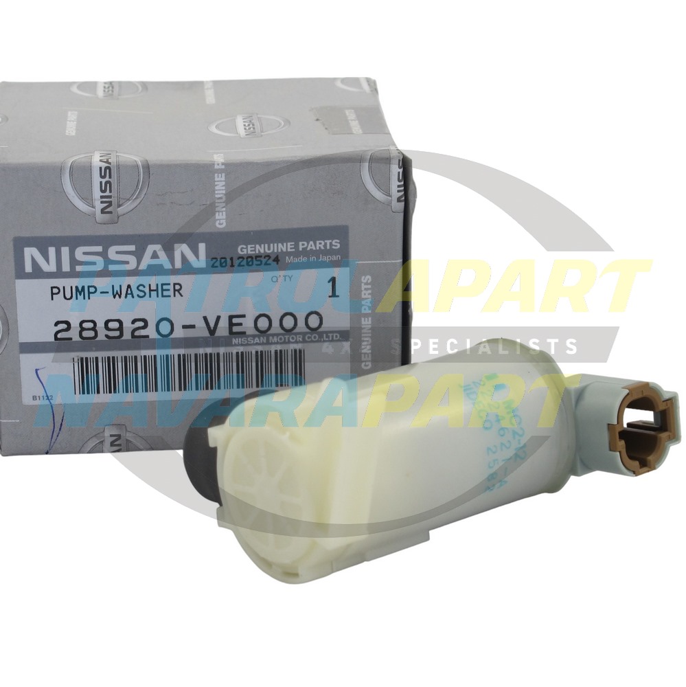 Genuine Nissan Rear Washer Pump Motor - Nissan Patrol Y61 GU S1-3