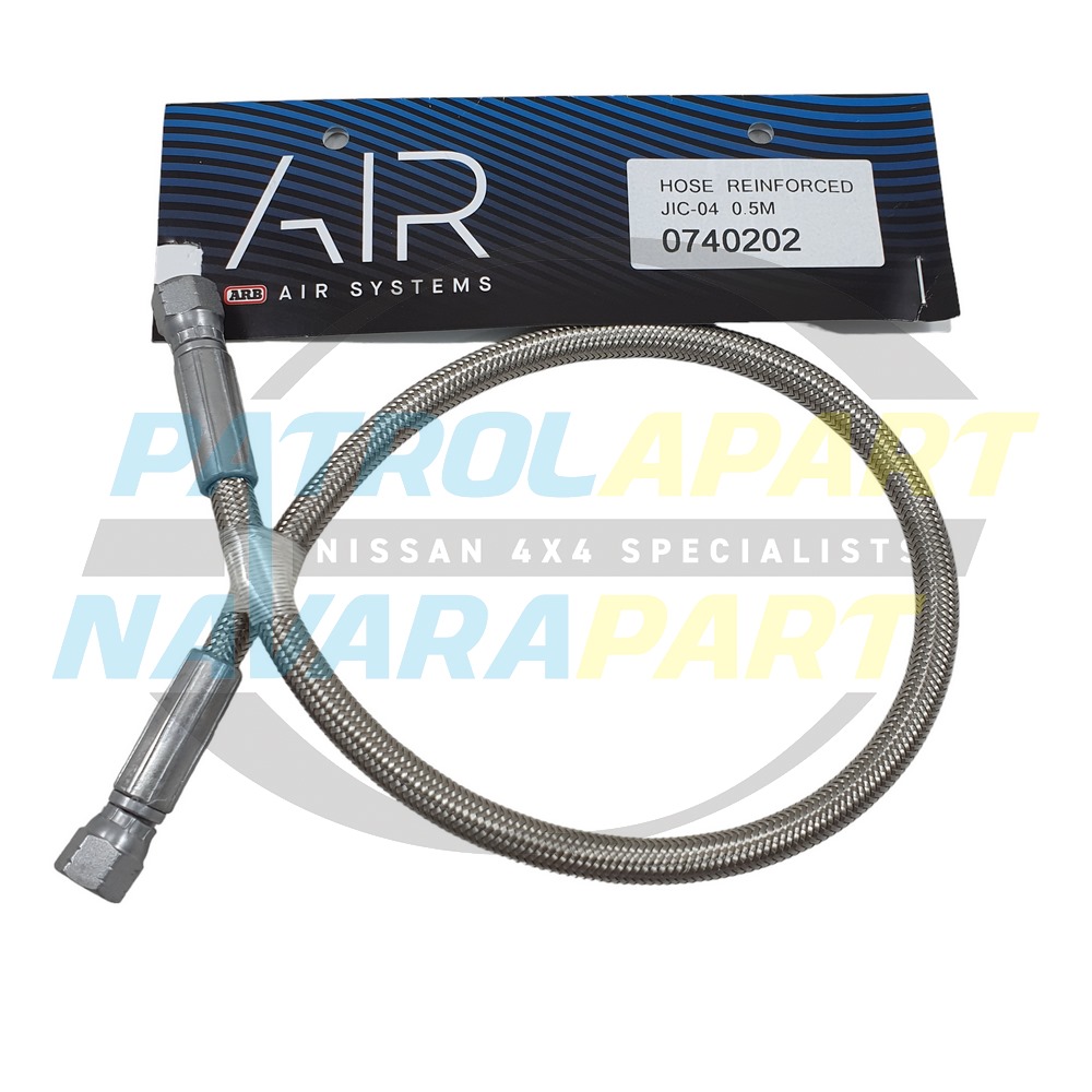 Stainless Braided Compressor Hose 0.5m Remote Outlet Fitting - ARB