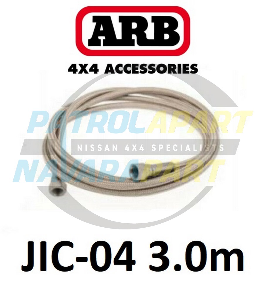 Stainless Braided Compressor Hose 3m - ARB Remote Outlet Fitting