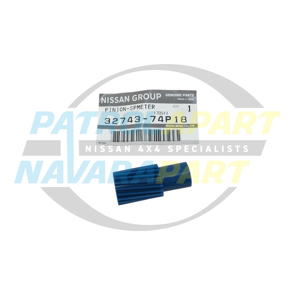 Genuine Nissan Speedo Pinion Gear 18 Teeth (Blue) - Nissan Patrol Y61 GU
