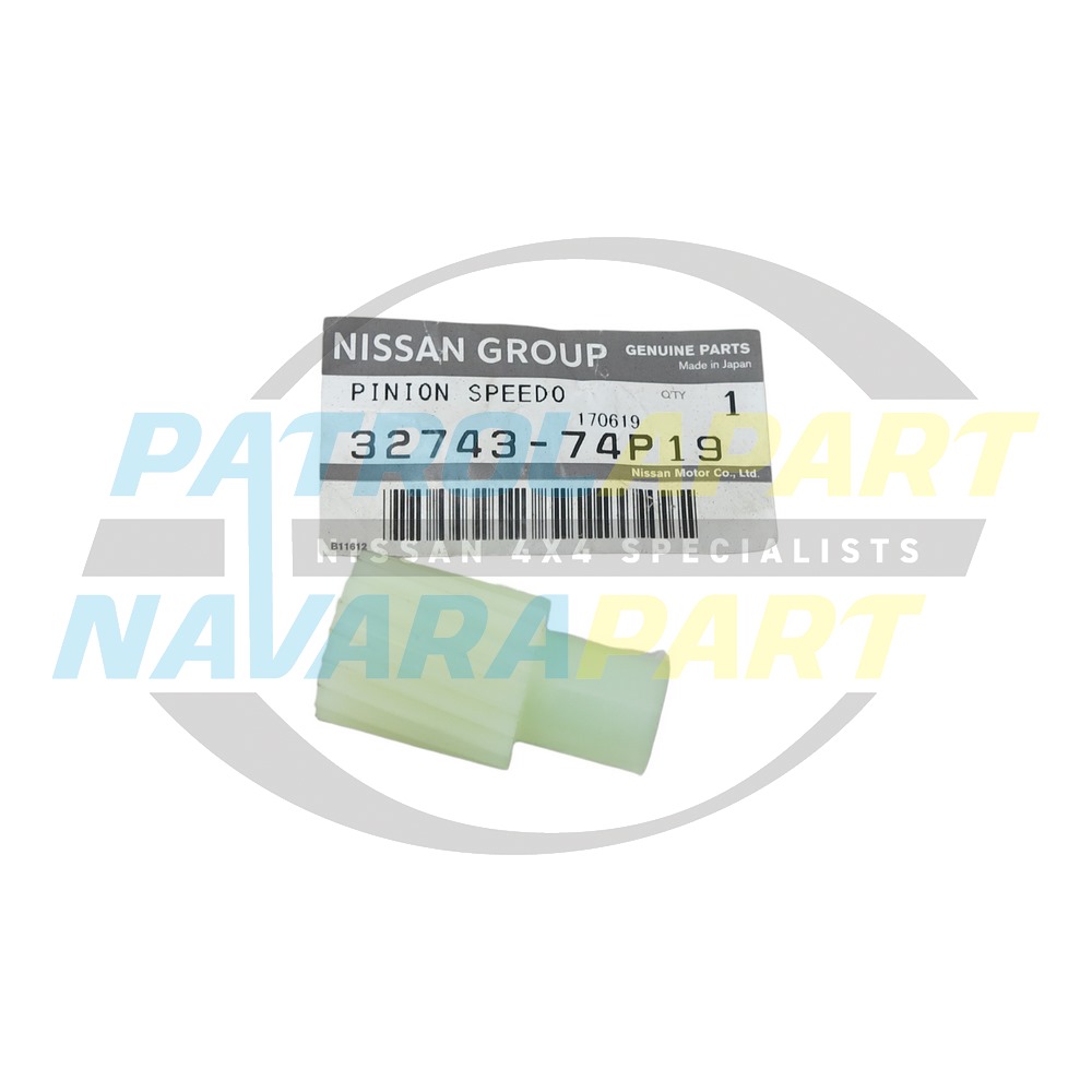 Genuine Nissan Speedo Pinion Gear 19 Teeth (White) - Nissan Patrol Y61 GU