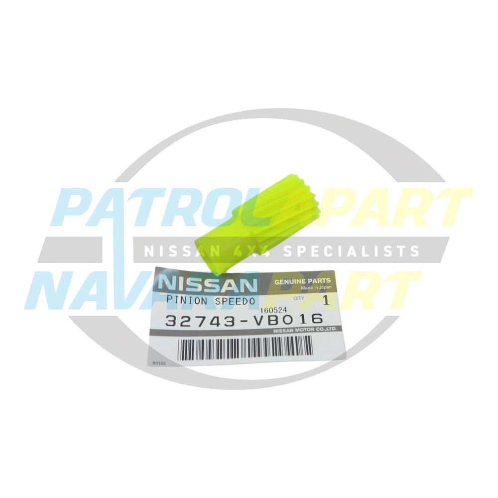 Genuine Nissan Speedo Pinion Gear 16 Teeth (Yellow) - Nissan Patrol Y61 GU