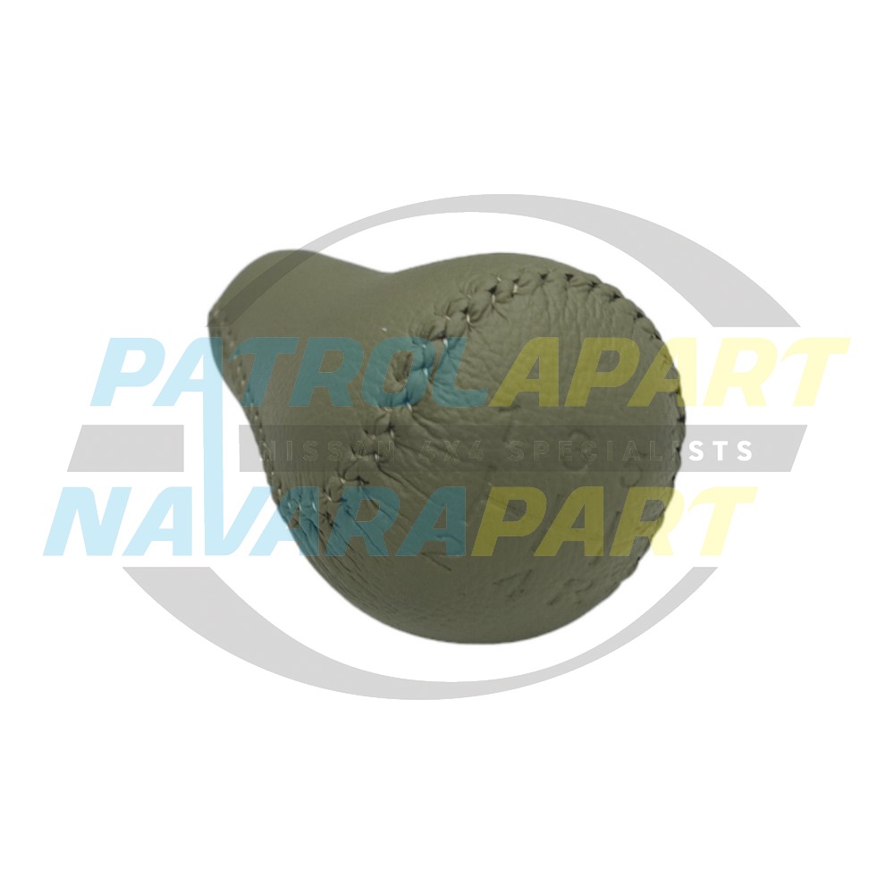 Genuine Nissan Cream Creme Leather Gear Stick Knob Colour Code J - Nissan Patrol Y61 GU S4-9