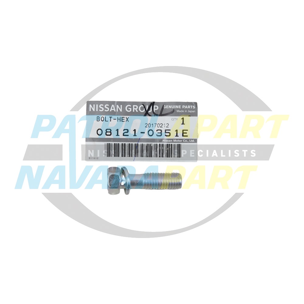 Genuine Nissan Bellhousing & Bellhousing Brace Bolt - Nissan Patrol Y60 GQ & Y61 GU