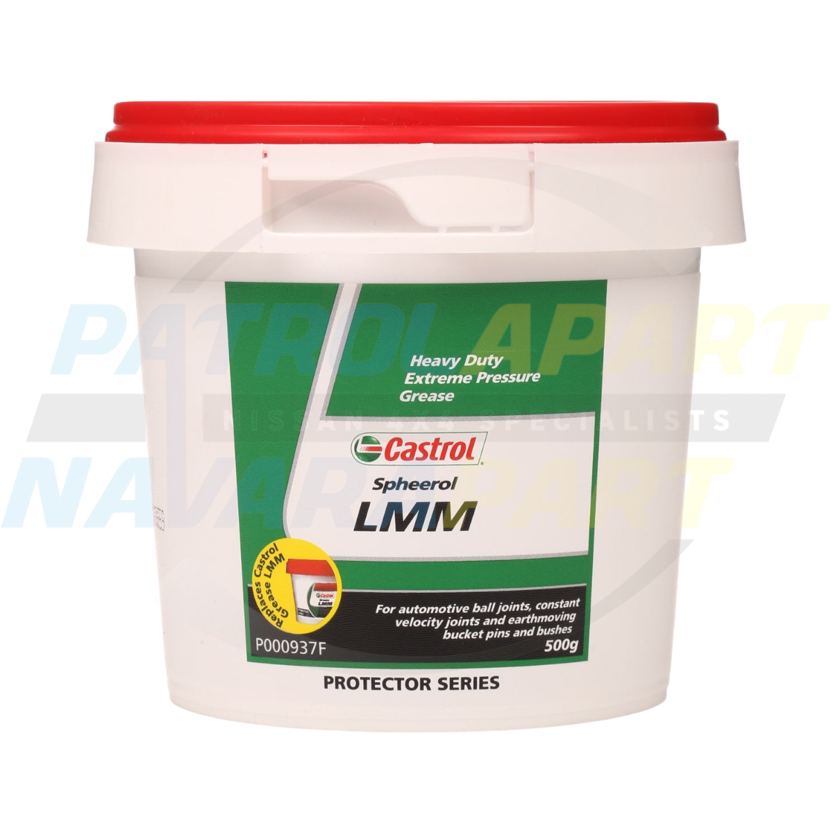 Spheerol LMM Moly Grease 500g Tub for Ball Joints, Uni Joints & CV's - Castrol