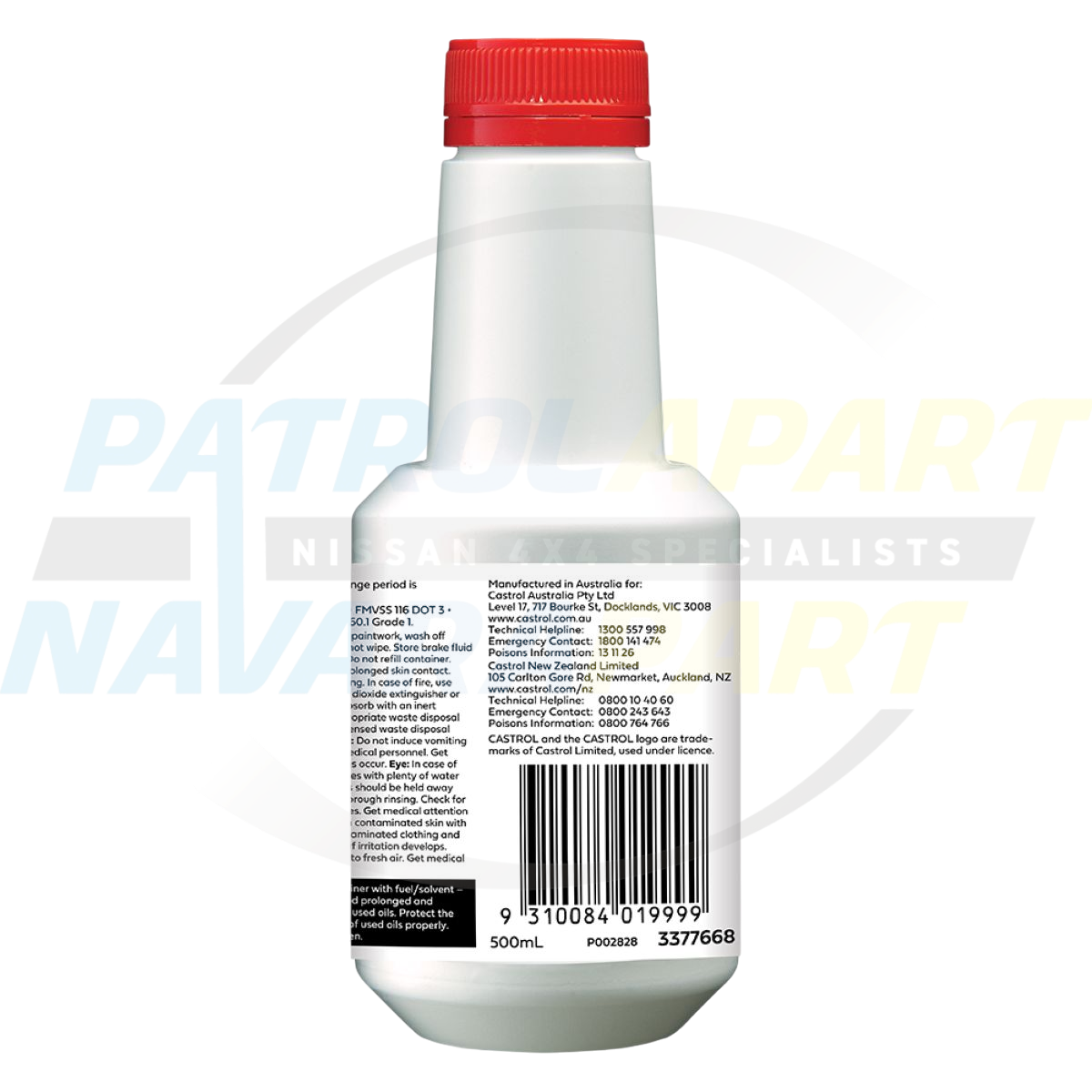 Brake Fluid Dot 3 500ml - Castrol