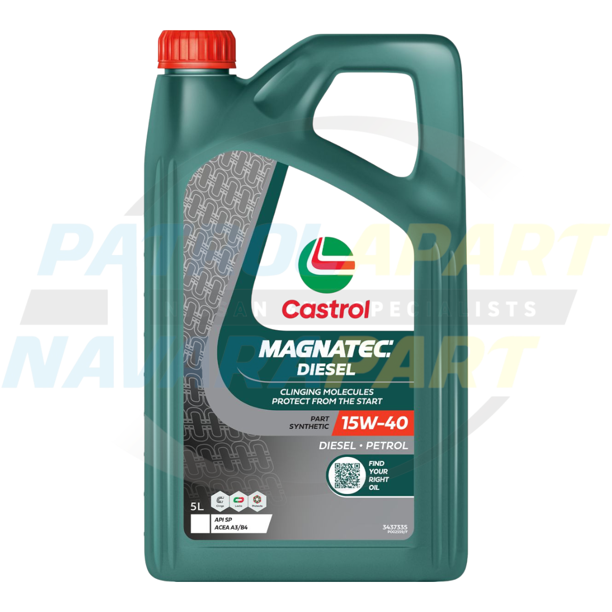 Magnatec Diesel Engine Oil 15W40 5L - Castrol