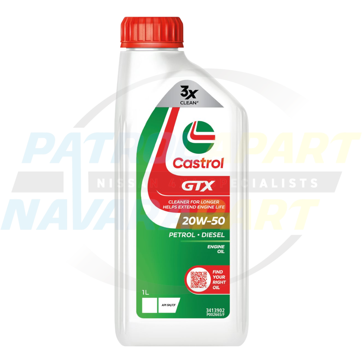 Castrol GTX 20W50 Engine Oil 1L