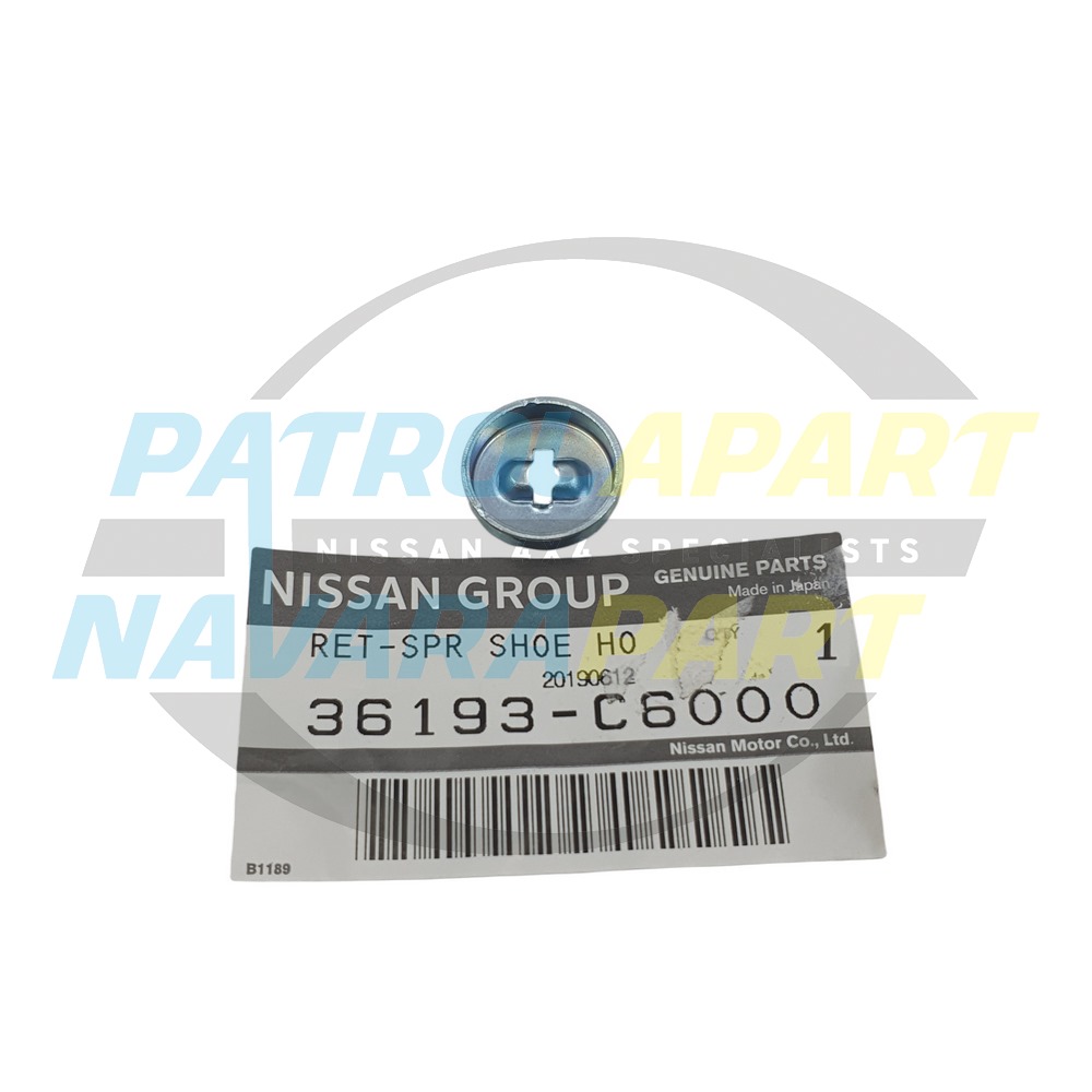 Genuine Nissan Handbrake Shoe Anti Rattle Spring Cup - Nissan Patrol Y60 GQ & Y61 GU