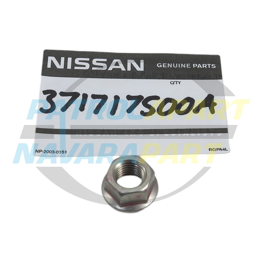 Genuine Nissan Nut Tailshaft Front - Nissan Navara D23 2005-2026, D40 2005-2026 & Pathfinder R51