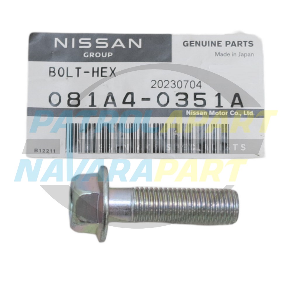 Genuine Nissan Front Diff Cover Bolt - Nissan Patrol Y62, Navara D40 & Pathfinder R51