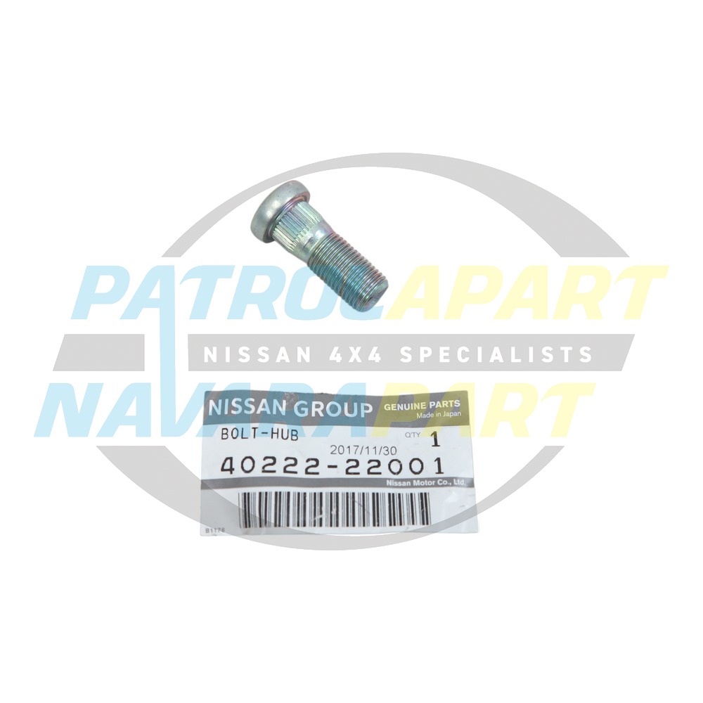 Genuine Nissan Wheel Stud Front - Nissan Navara D22 1997-2015