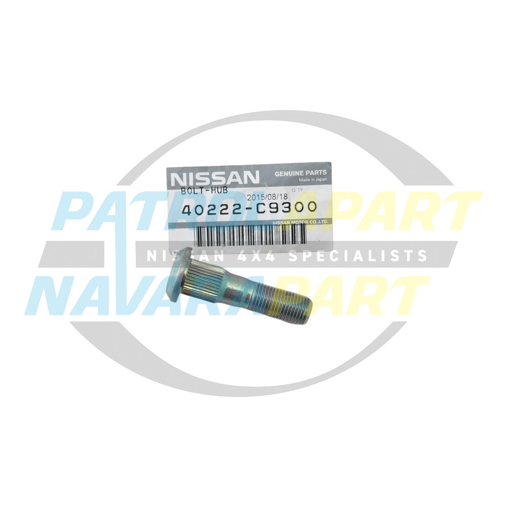 Genuine Nissan Drum Rear Wheel Stud - Nissan Patrol Y61 GU