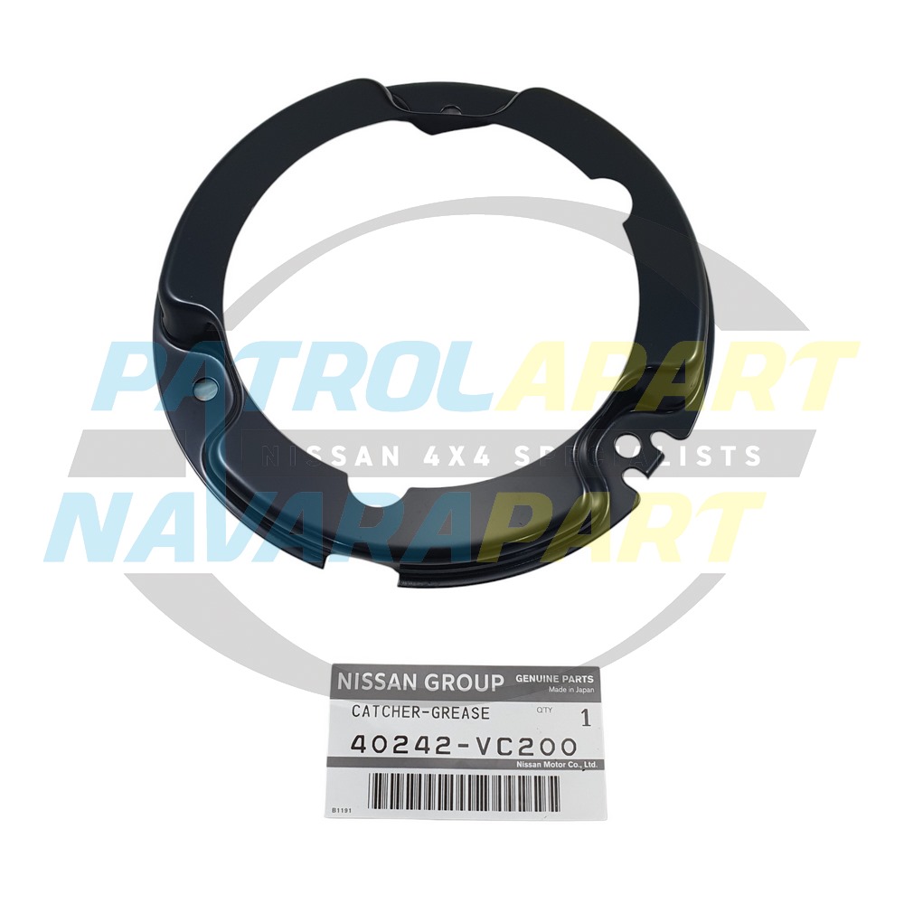 Genuine Nissan Grease Catcher Metal Plate - Nissan Patrol Y61 GU