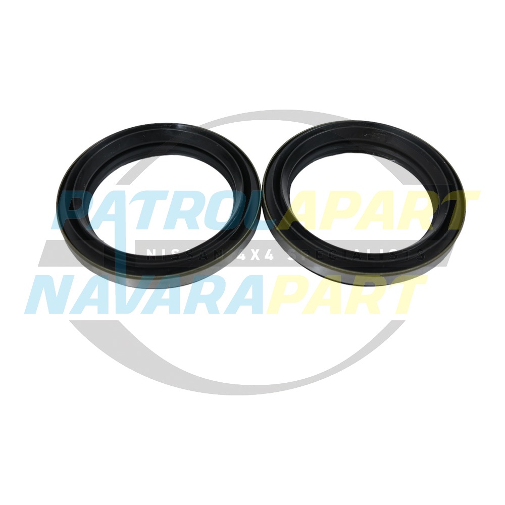 Front Hub Grease Seal back of Wheel Bearing PAIR - Nissan Patrol Y60 GQ & Y61 GU