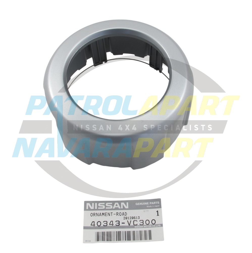 Genuine Nissan Front Wheel Silver Hub Cover Cap Alloy - Nissan Patrol Y61 GU