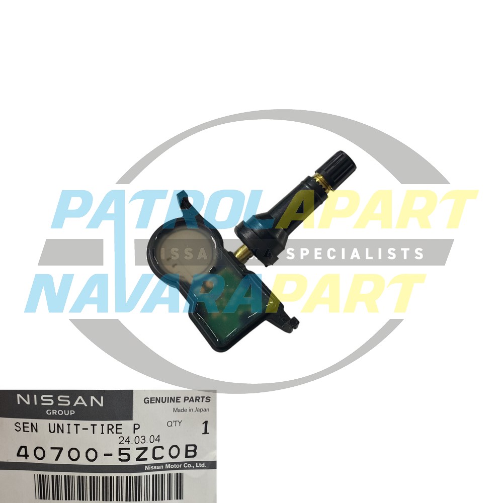 Genuine Nissan Tyre Pressure Monitor Sensor & Valve (TPMS) - Nissan Patrol Y62 S3-5