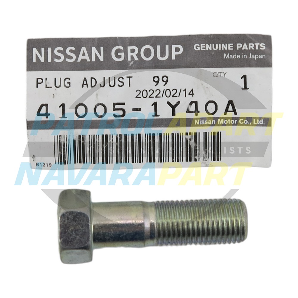 Genuine Nissan Front Disc Rotor Mount Bolt - Nissan Patrol Y61 GU