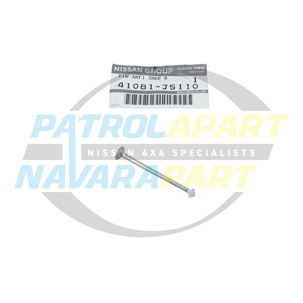 Genuine Nissan Rear Drum Shoe Retainer Pin - Nissan Patrol Y60 GQ & Y61 GU