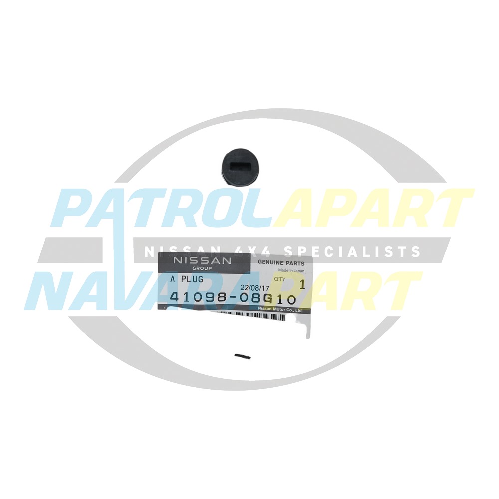 Genuine Nissan Rear Drum Brake Inspection Plug - Nissan Patrol Y60 GQ & Y61 GU