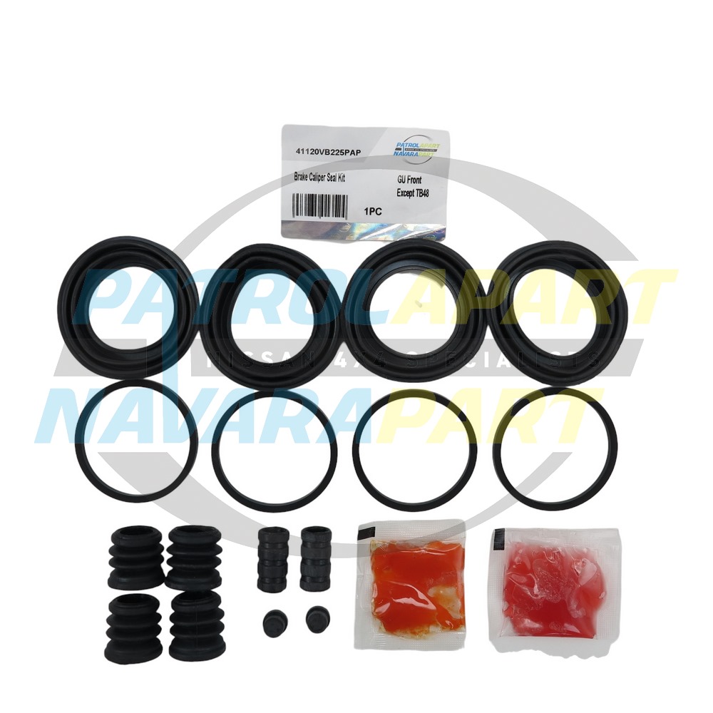 Genuine Nissan Brake Caliper Seal Rebuild Kit Front - Nissan Patrol Y61 GU