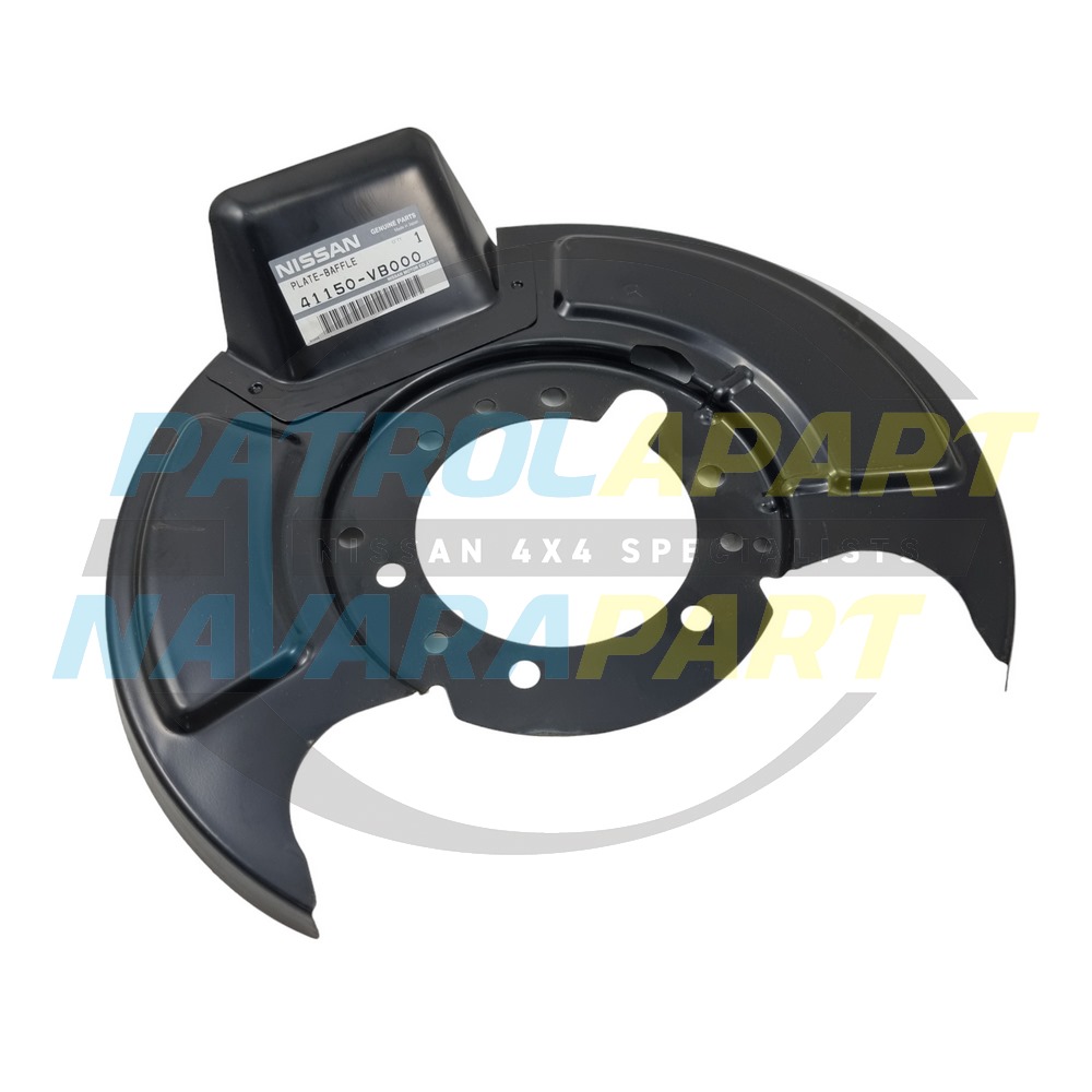 Genuine Nissan Series 1-2 Right Hand Front Brake Backing Plate - Nissan Patrol Y61 GU