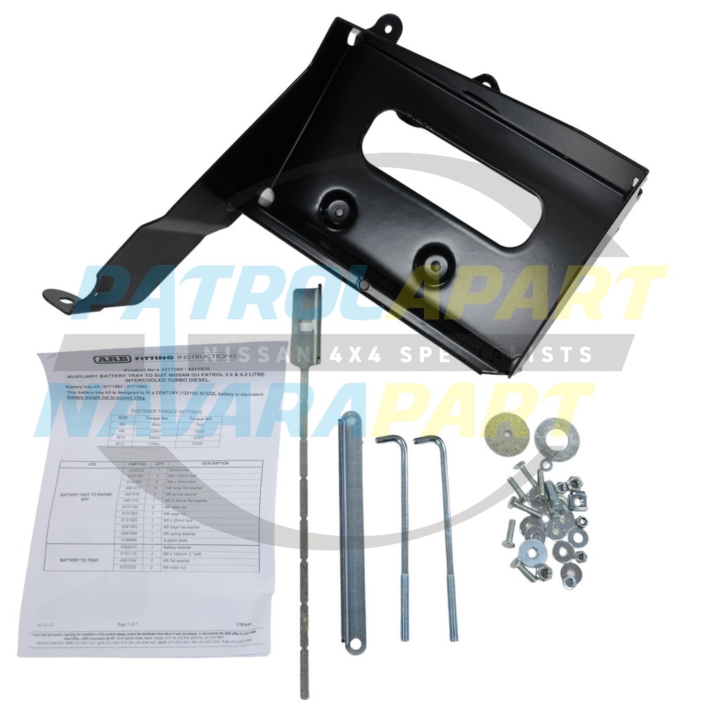 ARB Battery Tray TD42 ZD30 - Nissan Patrol Y61 GU
