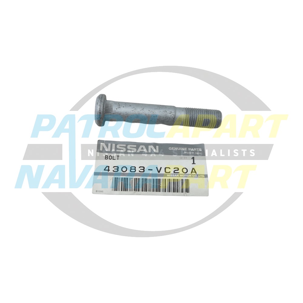 Genuine Nissan Rear Axle Mounting Stud TB48 - Nissan Patrol Y61 GU