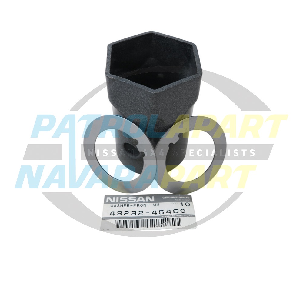 54mm Front Hub Nut Socket / Spanner Tool with Locking Tabs - Nissan Patrol Y60 GQ