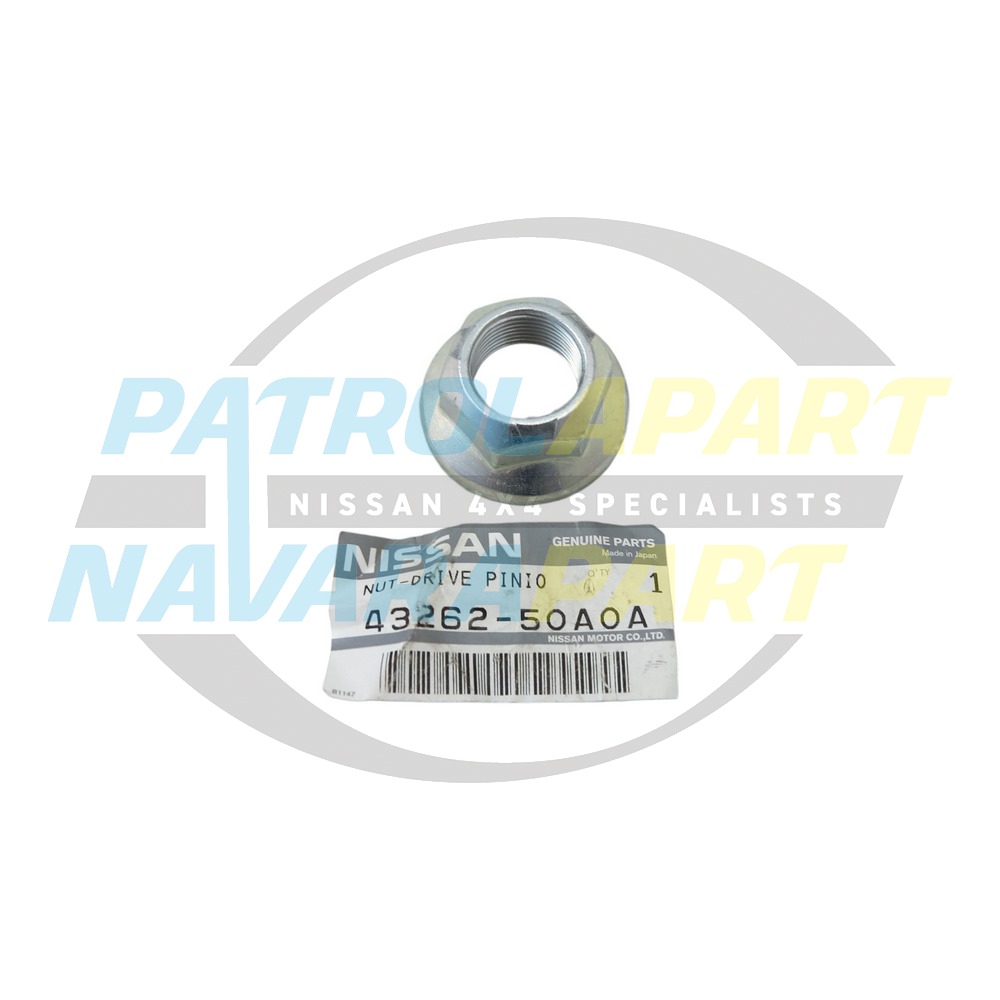 Genuine Nissan Diff Pinion Nut - Nissan Patrol Y60 GQ & Y61 GU