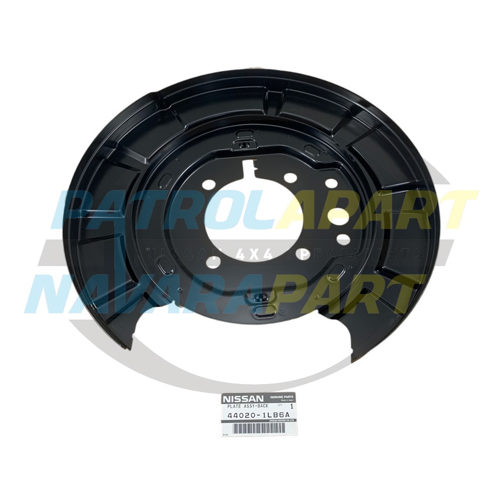 Genuine Nissan Brake Backing Plate Right Hand Rear - Nissan Patrol Y62 S1-3