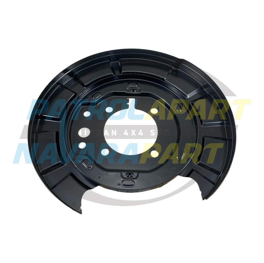 Genuine Nissan Brake Backing Plate Left Hand Rear Series 1-3 - Nissan Patrol Y62