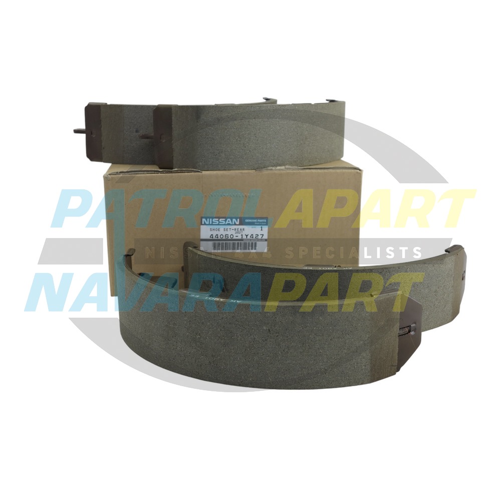 Genuine Nissan Drum Brake Shoes - Nissan Patrol Y60 GQ & Y61 GU