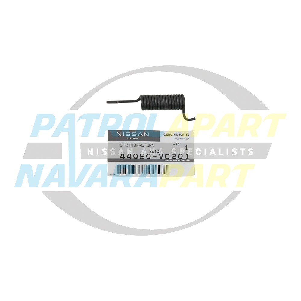 Genuine Nissan Handbrake Shoe Return Spring TB48 - Nissan Patrol Y61 GU