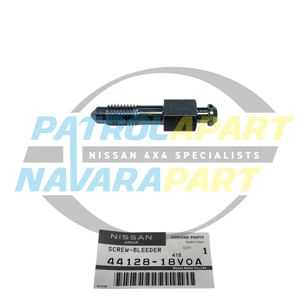 Genuine Nissan Clutch Slave Bleed Nipple - Nissan Patrol Y60 GQ & Y61 GU