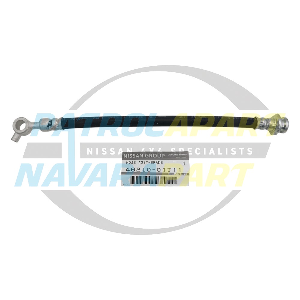 Genuine Nissan Front Caliper Brake Hose - Nissan Patrol Y60 GQ