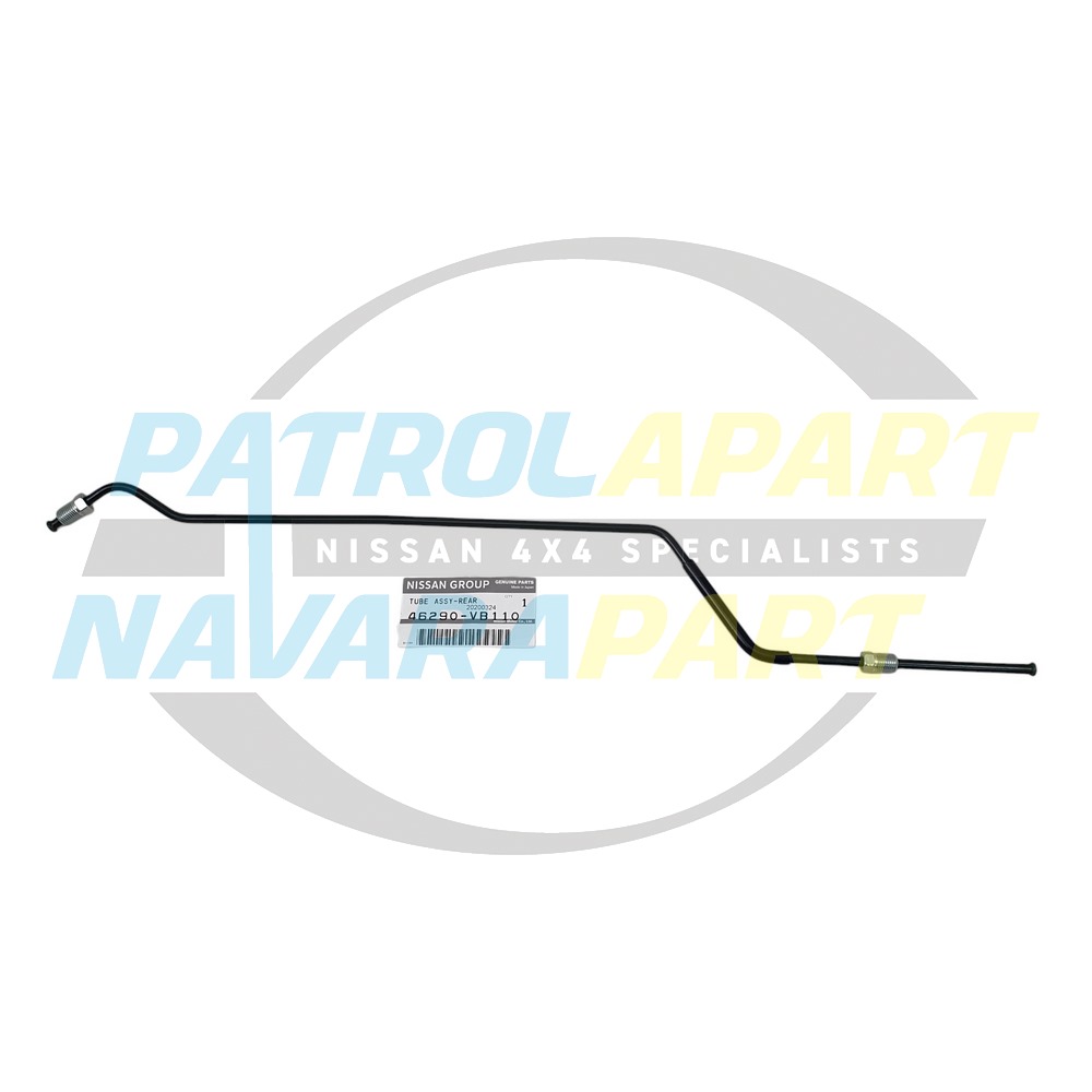 Genuine Nissan RHR Right Hand Rear Brake Pipe - Nissan Patrol Y60 GQ & Y61 GU