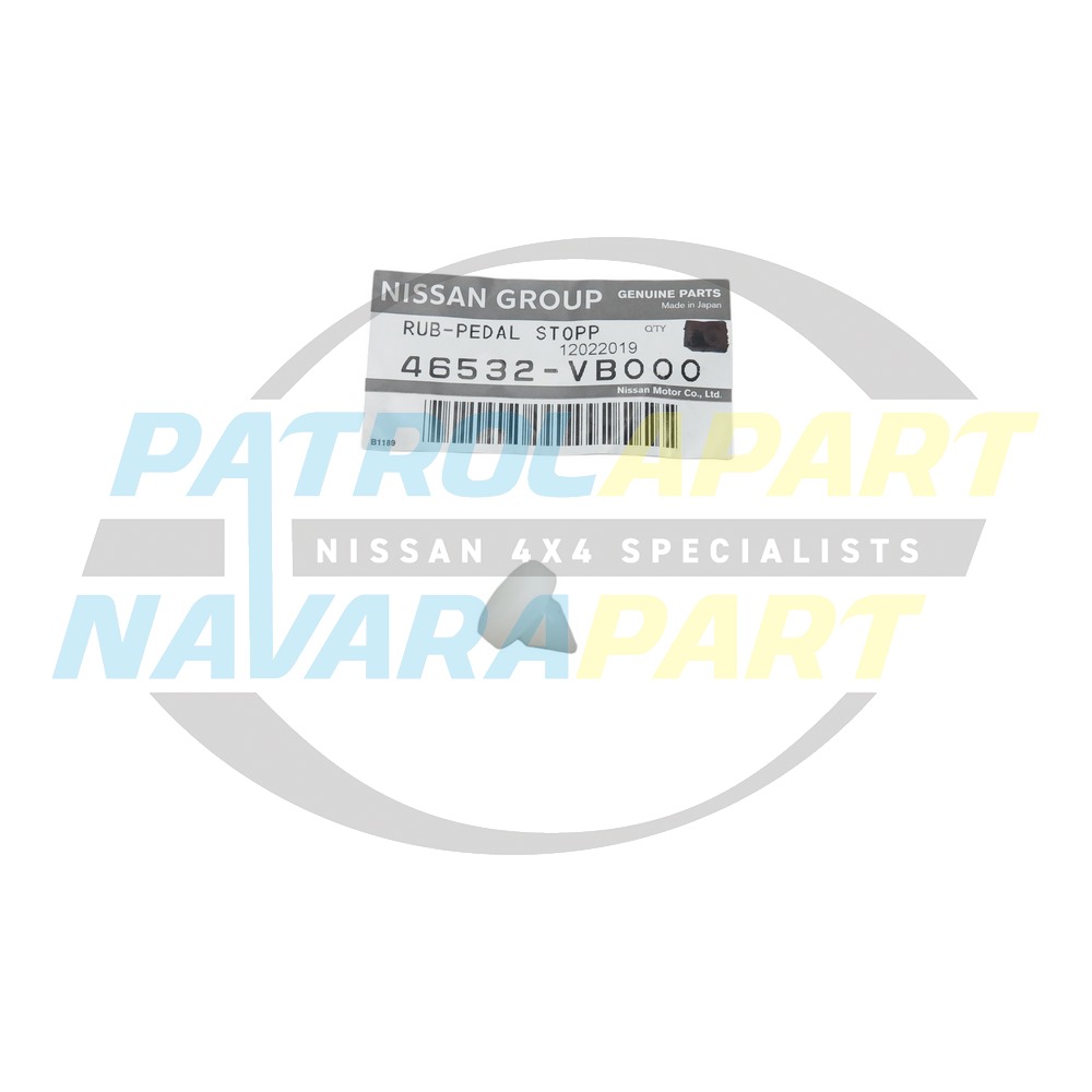 Genuine Nissan Brake & Clutch Pedal Stopper - Nissan Patrol Y61 GU